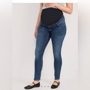 💖 Old Navy Maternity Super Skinny Jeans - Rockstar | 12 Full Panel